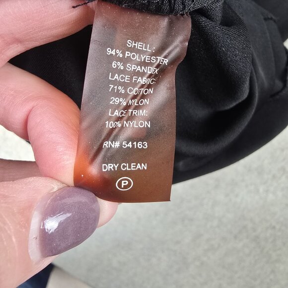 Calvin Klein Womens Black Bell Sleeve Dress 20W Polyester & Spandex - Picture 4 of 6